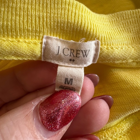 J. Crew Yellow Long Sleeve Relaxed Blouse size Medium - Picture 6 of 8